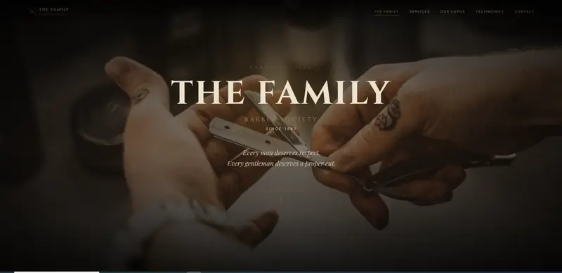 Model demo The Family — Barber Society